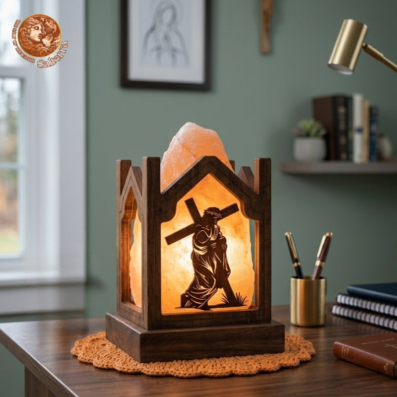 GIDEON'S WAY OF THE CROSS Himalayan Salt Lamp